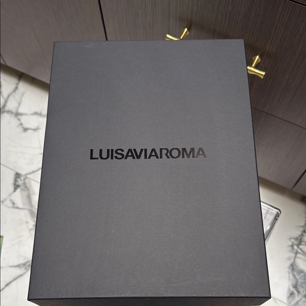 Large Black Gift Box 🎁 from Luisa Via Roma store in Italy